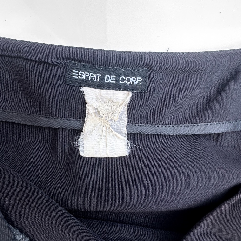 Vintage 90's Esprit Des Corp Mini‎ Black Skirt - size 11/12 - Picture 4 of 4